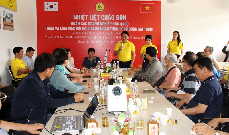 Hội Doanh nhân TP.Buôn Ma Thuột ký kết hợp tác với doanh nghiệp Hàn Quốc